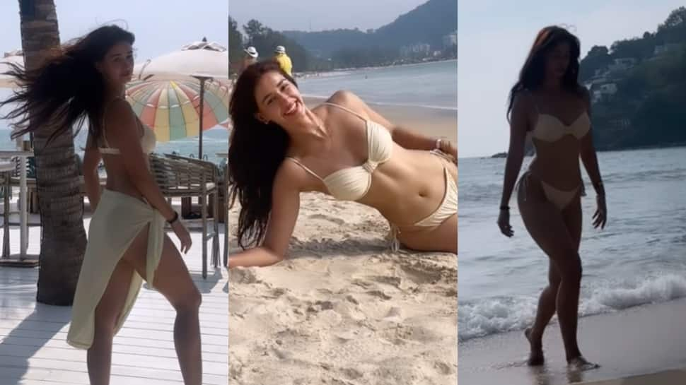 Disha Patani seen in attractive bikini while enjoying beach holiday: Watch