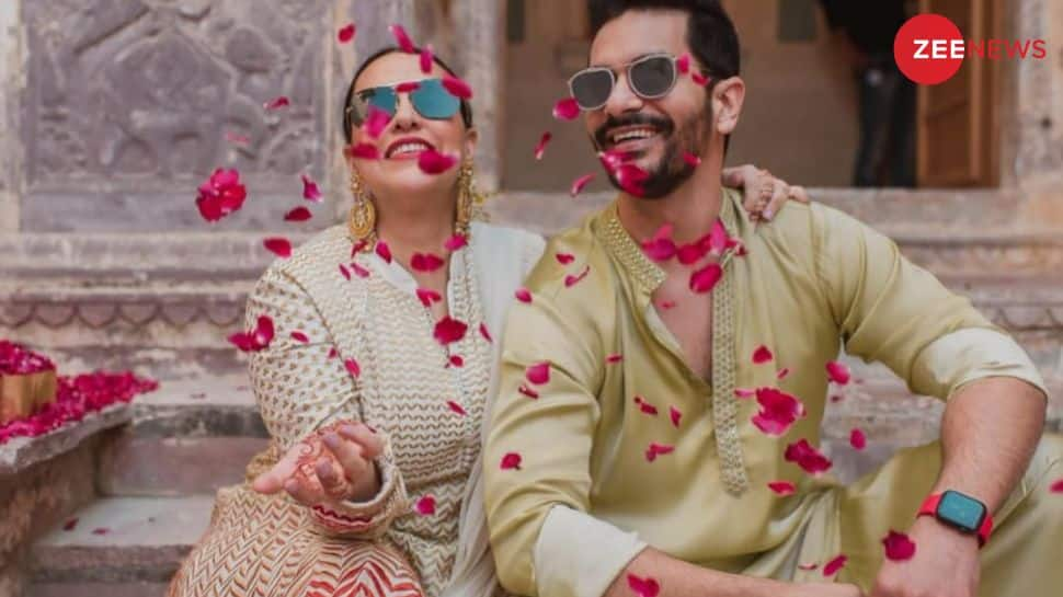 Neha Dhupia expresses love for husband Angad Bedi in heartfelt anniversary note, says will do this with you again and again