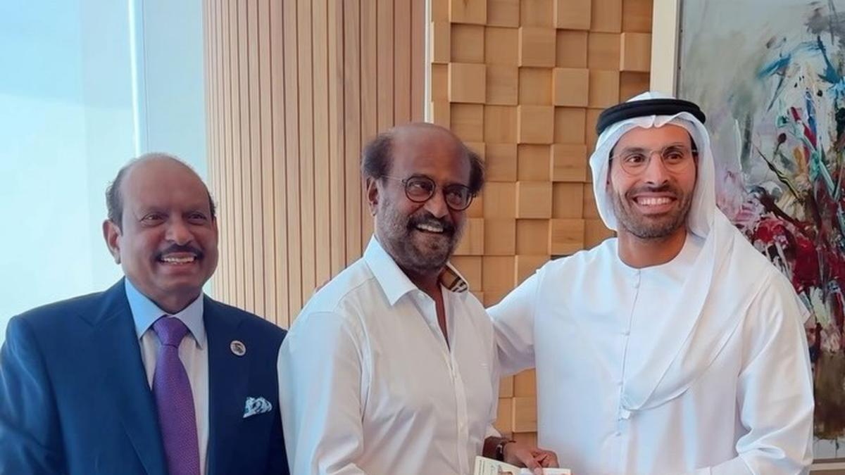 Rajinikanth receives Golden Visa from UAE Department of Culture and Tourism