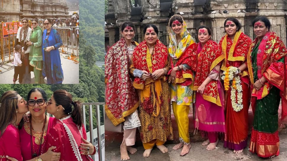 Shilpa Shetty visits Vaishno Devi Temple, Kedarnath and Kamakhya Devi Temple with mother, sister Shamita Shetty – PICS