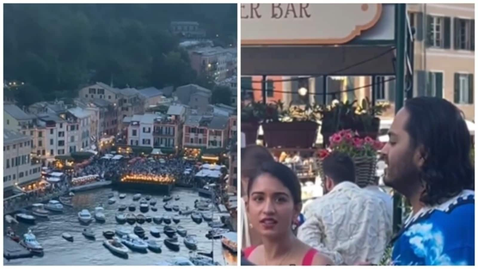 Ambani family closed the entire plaza in Portofino for Anant-Radhika's party; famous singer Andrea Bocelli performed. Watch