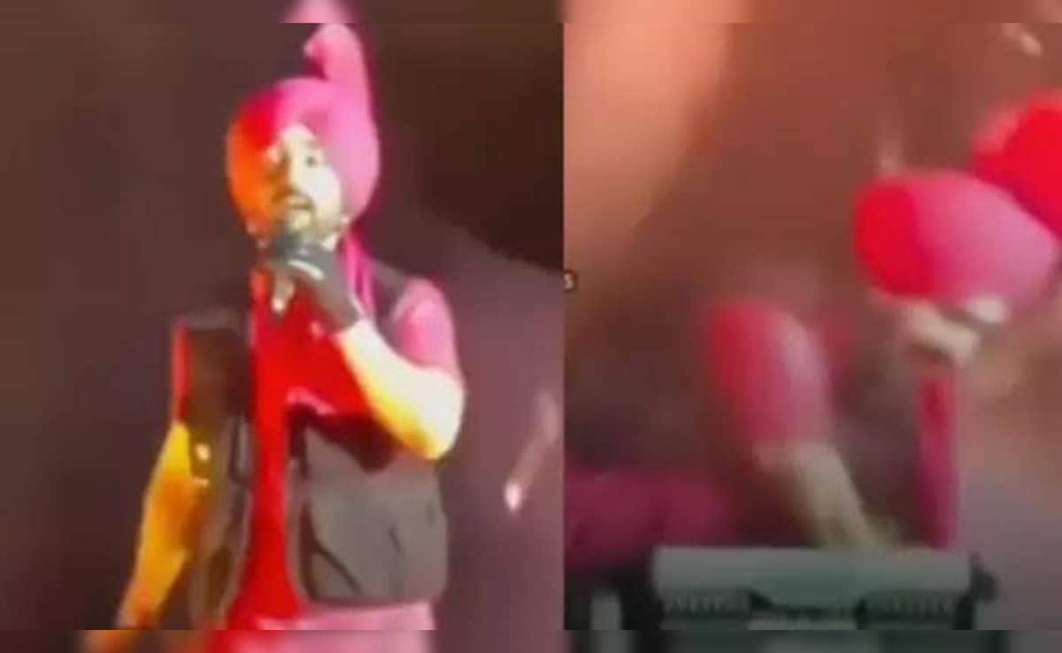 Dil-Luminati Tour: Diljit Dosanjh falls on stage during Ahmedabad concert. Watch