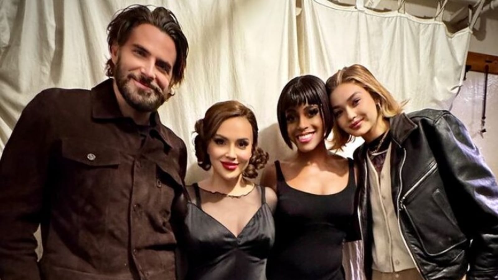 Gigi Hadid, Bradley Cooper Support Alyssa Milano During Theater Date Night