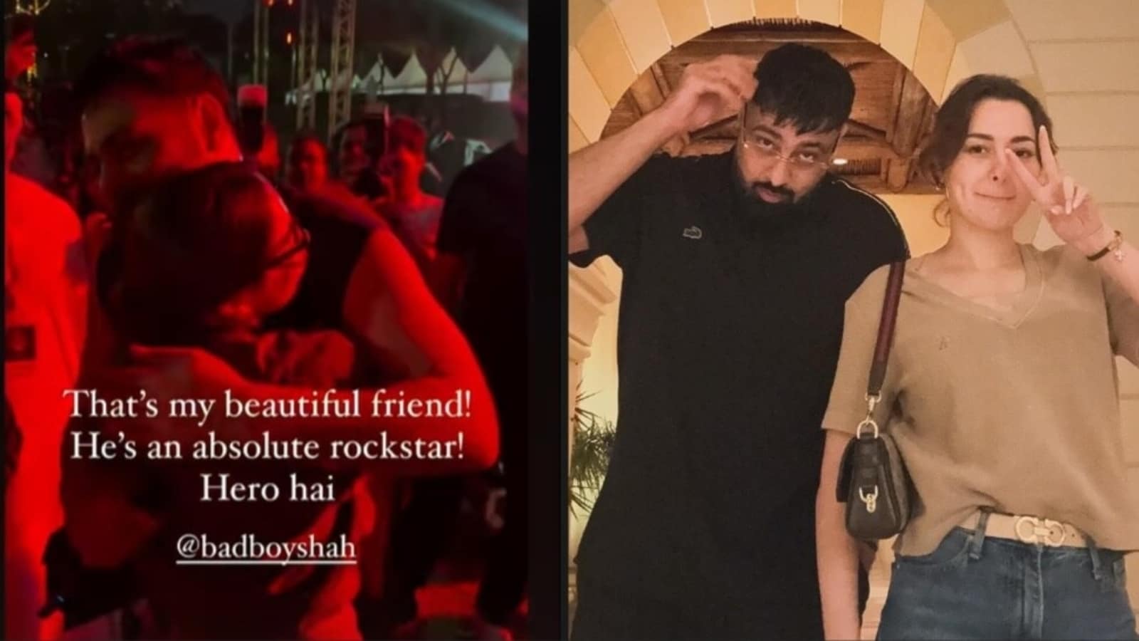 Pakistani actress Hania Aamir attends alleged boyfriend Badshah’s concert, calls him ‘hero, complete rockstar’