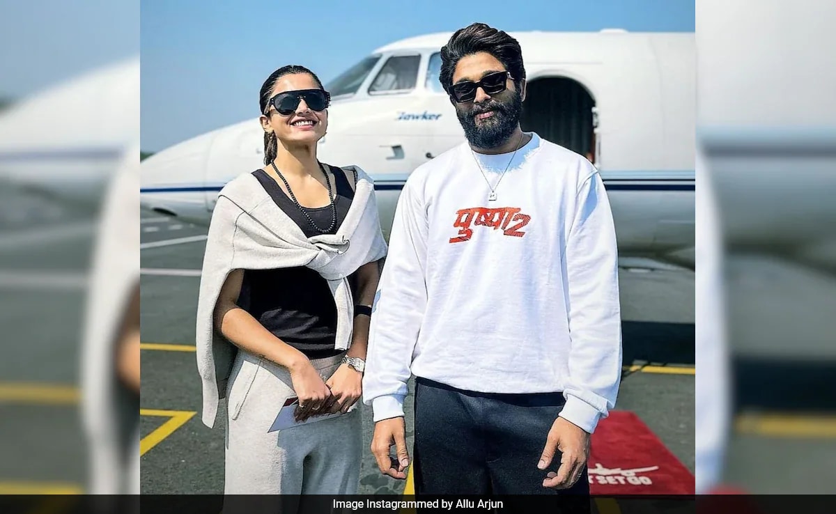 Pushpa 2 Loading Trailer: Allu Arjun and Rashmika Mandanna fly to Patna