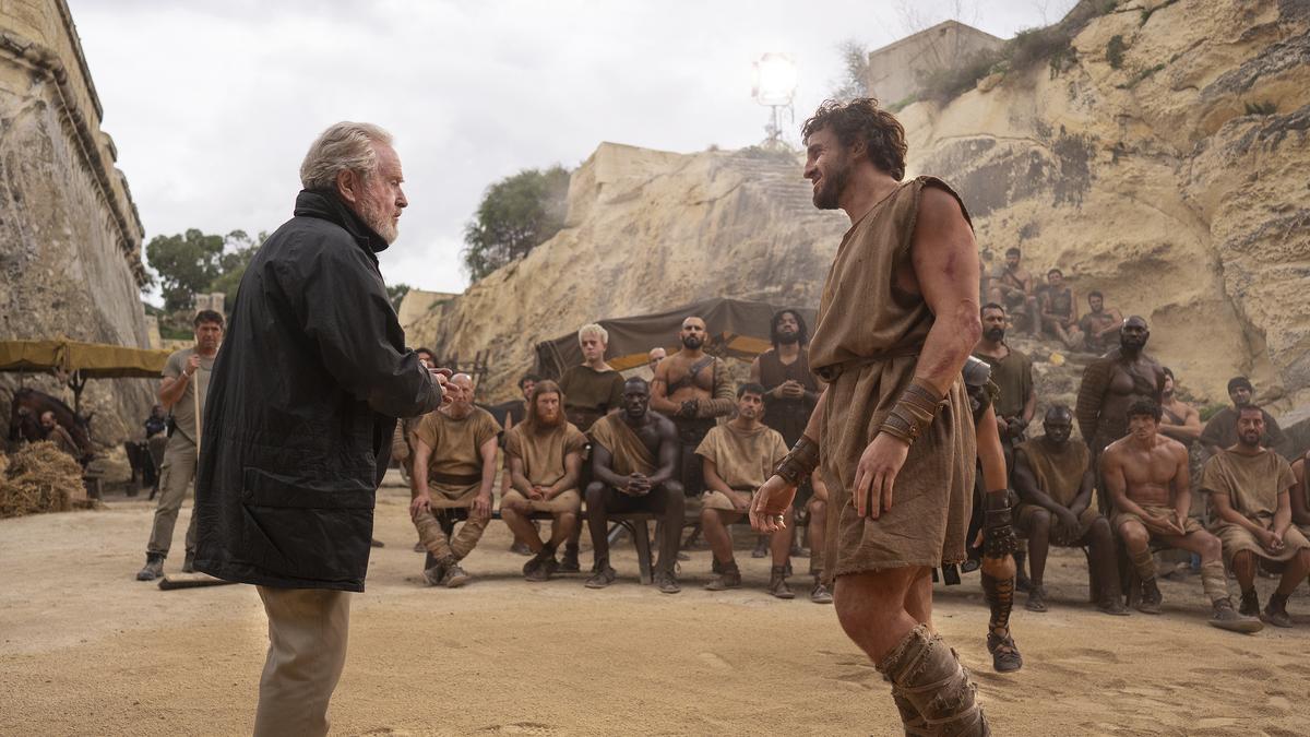 Ridley Scott is back in the action with Gladiator II