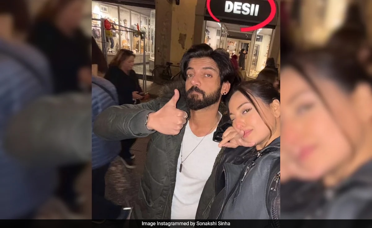 Sonakshi Sinha and Zaheer Iqbal's "Silly Postcard from Florence" 5th Month Celebration (Versari)