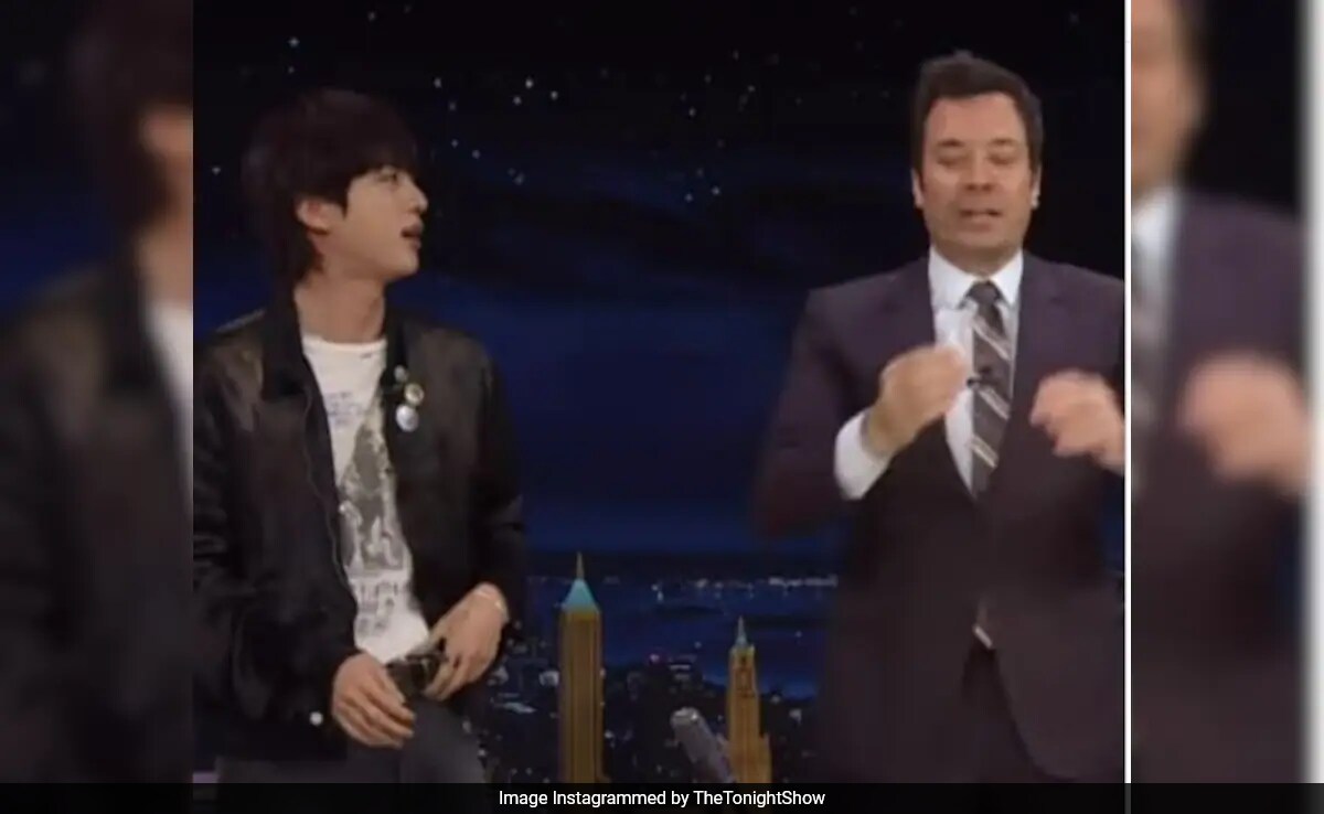 The Tonight Show:BTS's Jin teaches Jimmy Fallon "Super Tuna" steps