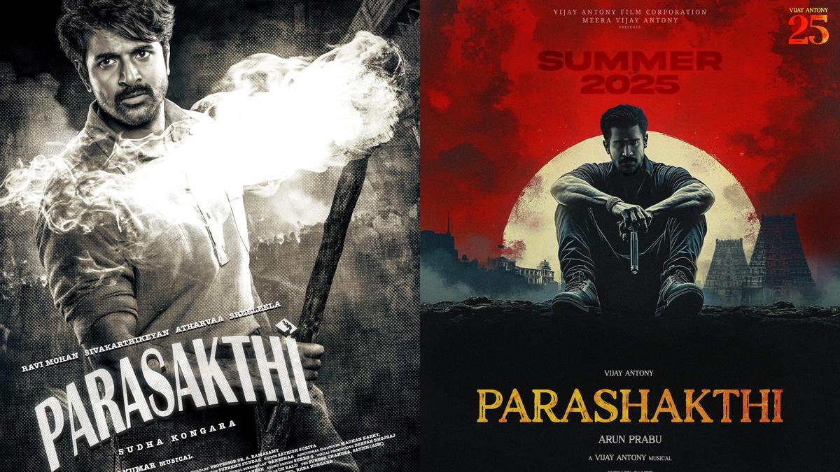 Controversy over the title 'Parasakthi' by sivakartheikeyan; Vijay Antony claims to record the title in Telugu