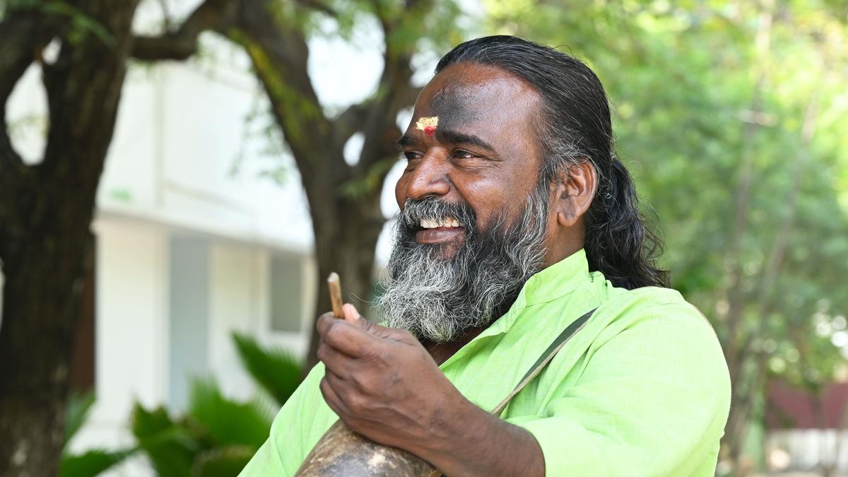 Veteran veteran Vale Asan, who won the Padma Shri 2025 as ancient Tamil folk art