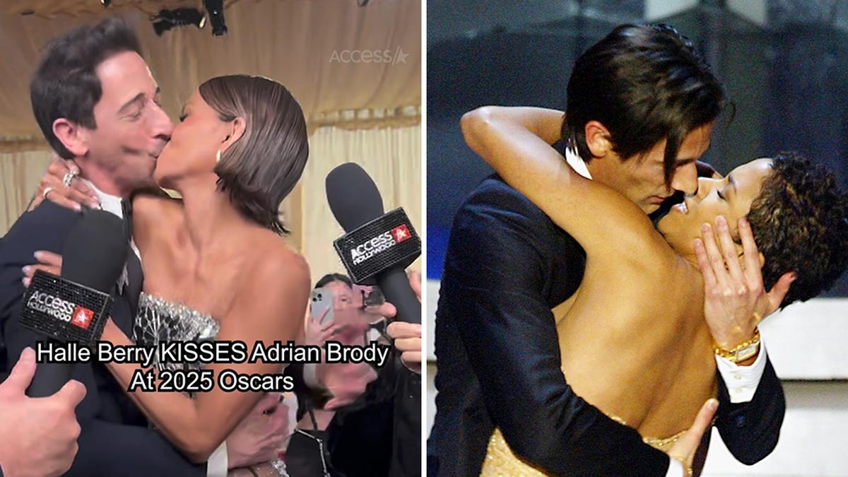 Oscar 2025: Adrian Body and Halle Berry kissed 2003 Oscar on red carpet