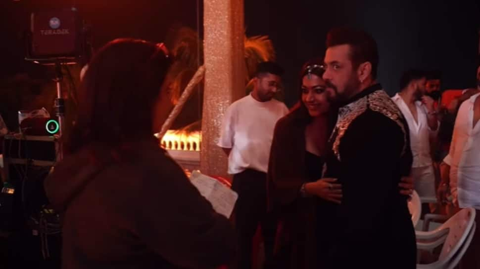 Salman Khan and Rashmika Mandanna’s Fun BTS ‘Zohra Jaben’ shoot – Watch from