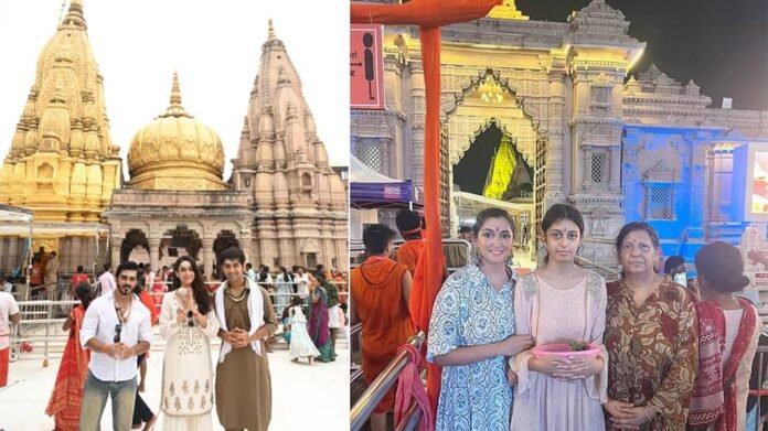 Ganga Mai's Betian TV show actor Suishti Jain and Amandeep Sidhu visit Kashi Vishwanath, looking for blessings in divine Jyotirlinga

